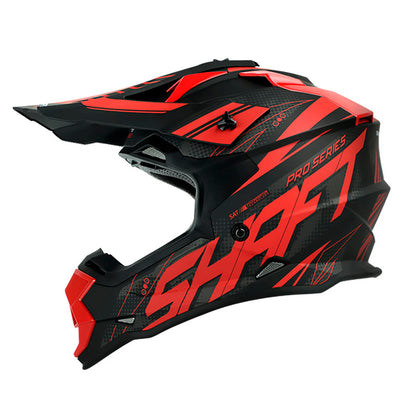 CASCO SHAFT SH-MX08 BHONUZZ MATE NEGRO ROJO