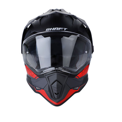 CASCO SHAFT SH-MX370DV PRO ESENCIAL MATE NEGRO ROJO