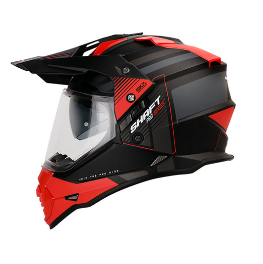 CASCO SHAFT MX370 DV PRO REPSO MATE NEGRO ROJO