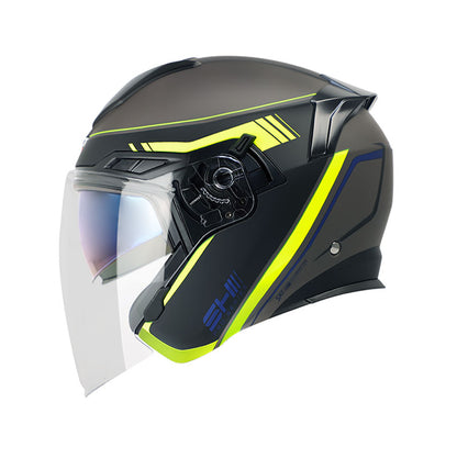 CASCO SHAFT SH-235DV PRO DRINK MATE NEGRO AMARILLO NEON
