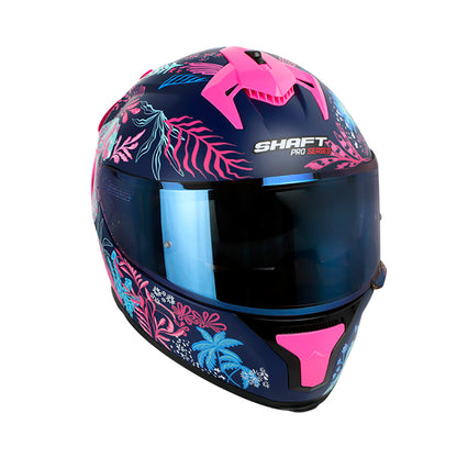 CASCO SHAFT SH-610EVO BLOOM MATE AZUL NAVY ROSADO IRIDIUM