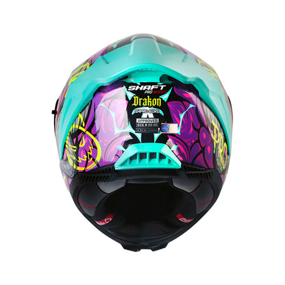 CASCO SHAFT SH-611RS PRO DRAKON MORADO AMARILLO NEON IRIDIUM