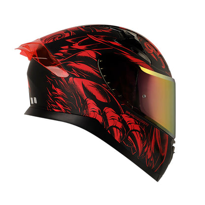 CASCO SHAFT SH-612DV PRO APEX PREDATOR MATE ROJO NEGRO