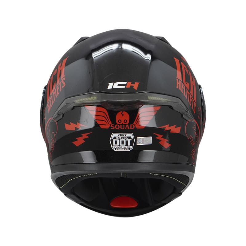 CASCO ICH ICH-3120DV SQUAD NEGRO ROJO