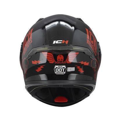 CASCO ICH ICH-3120DV SQUAD NEGRO ROJO