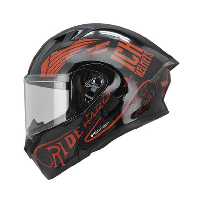 CASCO ICH ICH-3120DV SQUAD NEGRO ROJO