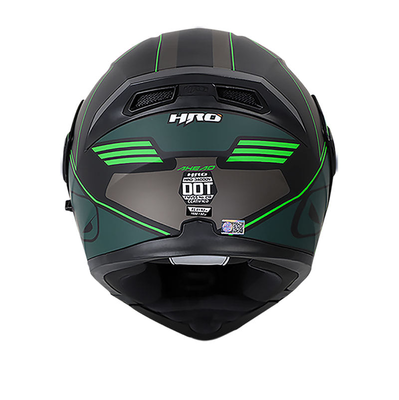 CASCO HRO HRO-3400DV AHEAD MATE NEGRO VERDE NEON