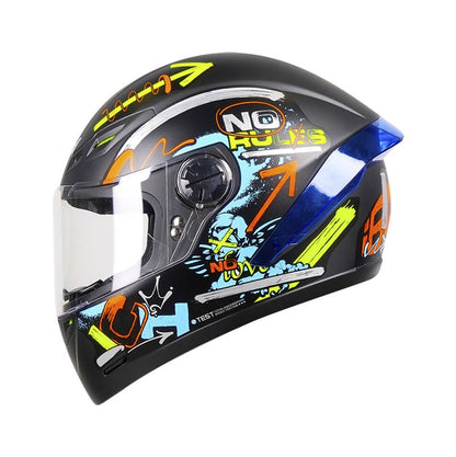 CASCO ICH ICH-501SP BRAAP MATE NEGRO AMARILLO NEON