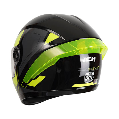 CASCO ICH-501SP CLASSY.K BRILLANTE NEGRO AMARILLO NEON