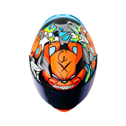 CASCO SHAFT SH-582SP EVO ANGRY MATE GRIS NARANJA NEON