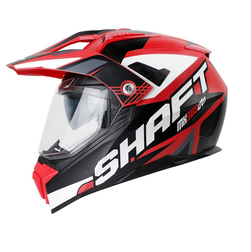 CASCO SHAFT SH-MX380DV TREPID MATE ROJO NEGRO