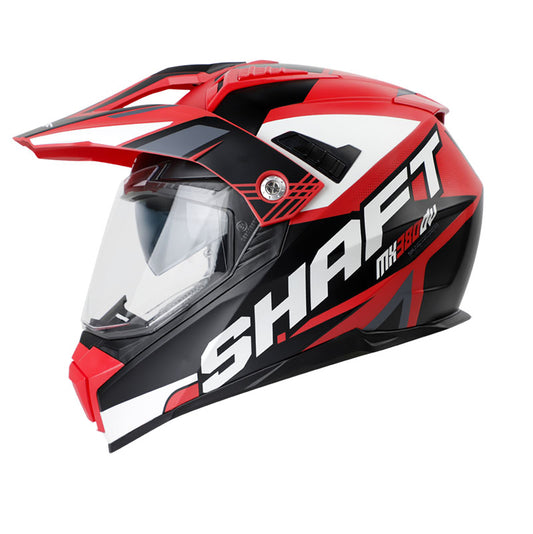 CASCO SHAFT SH-MX380DV TREPID MATE ROJO NEGRO