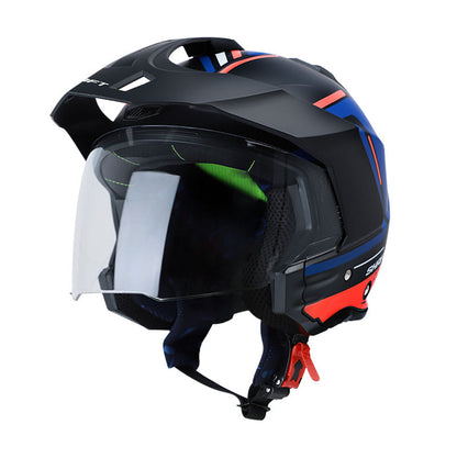 CASCO SHAFT SH-227 CICUTA MATE NEGRO NARANJA NEON