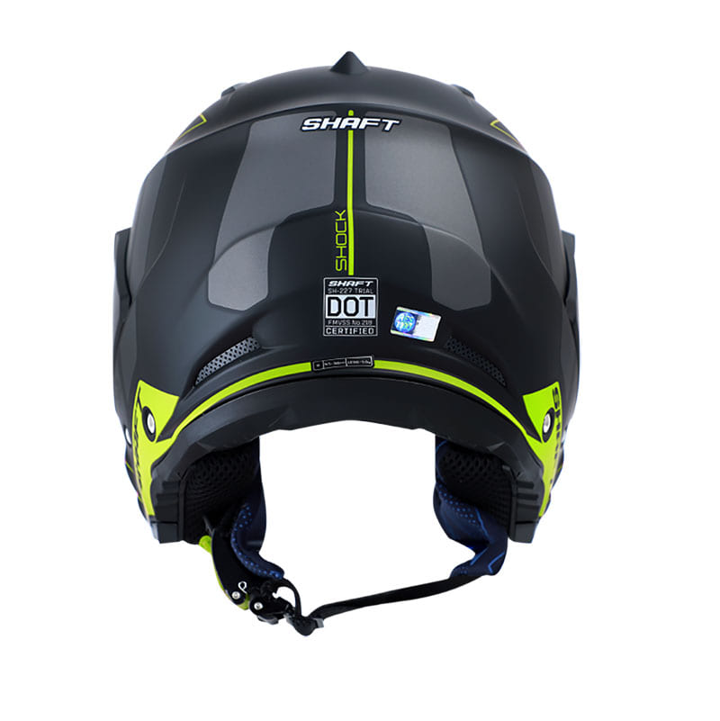 CASCO SHAFT SH-227 SHOCK MATE NEGRO AMARILLO NEON