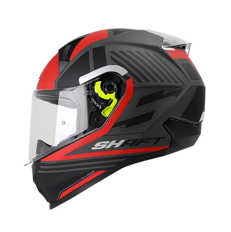 CASCO SHAFT SH-560 CESIO MATE NEGRO ROJO