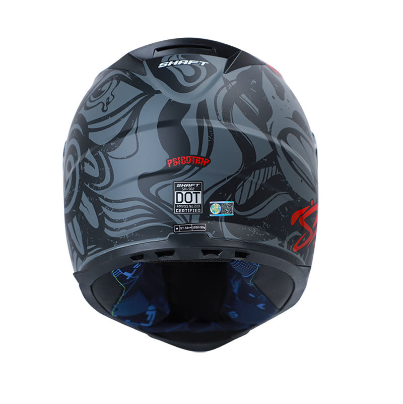 CASCO SHAFT SH-502 PSICOTRIP MATE GRIS ROJO