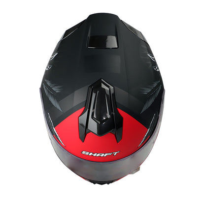 CASCO SHAFT SH-551 HUNTER MATE NEGRO ROJO