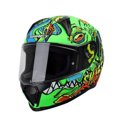 CASCO SHAFT SH-560 CRACKEND MATE VERDE NEON VERDE NEON