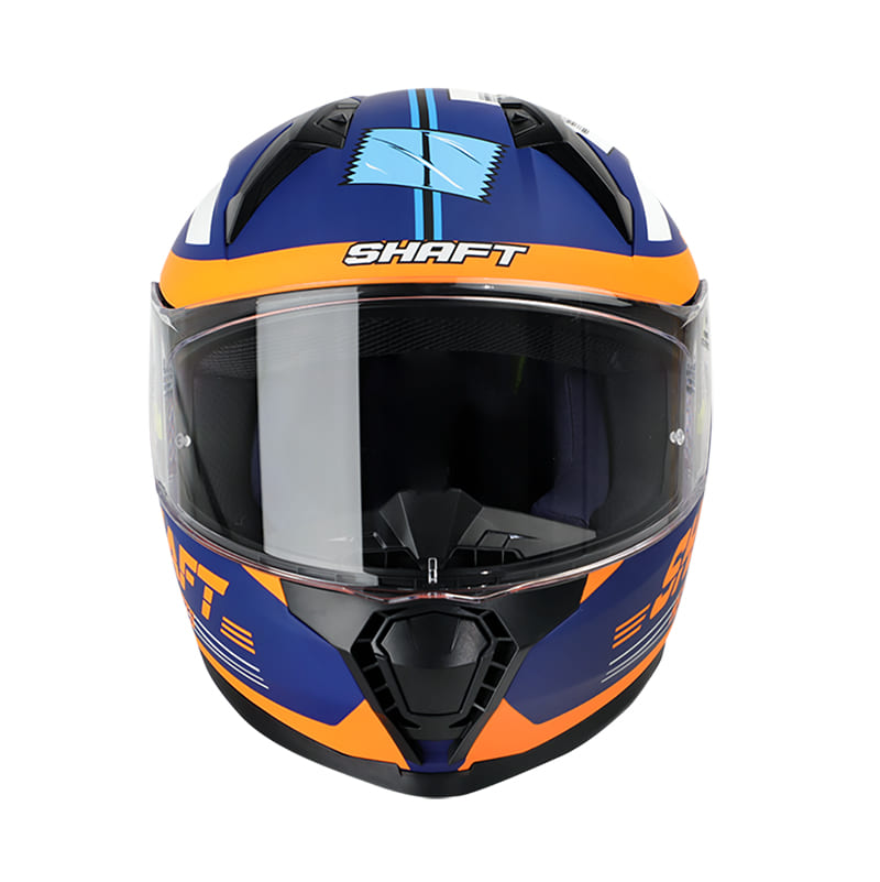 CASCO SHAFT SH-560 POSTAL MATE AZUL NARANJA NEON