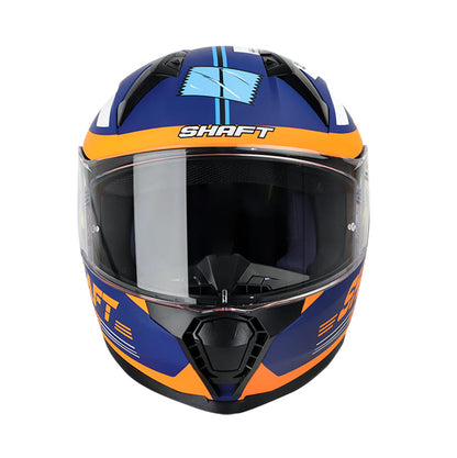 CASCO SHAFT SH-560 POSTAL MATE AZUL NARANJA NEON