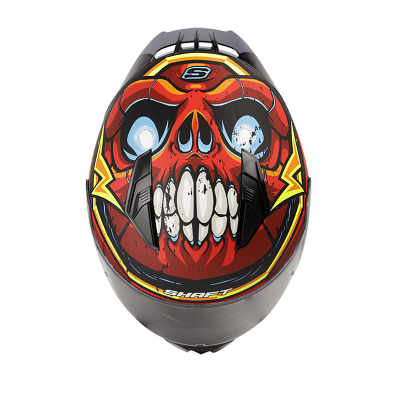 CASCO SHAFT SH-582SP MONSTY MATE NEGRO ROJO