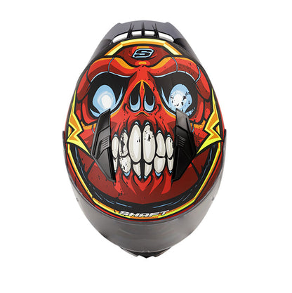 CASCO SHAFT SH-582SP MONSTY MATE NEGRO ROJO