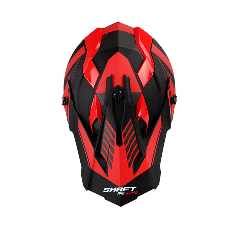 CASCO SHAFT SH-MX08 BHONUZZ MATE NEGRO ROJO