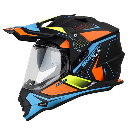 CASCO SHAFT SH-MX370DV PRO BEAT MATE NEGRO AZUL