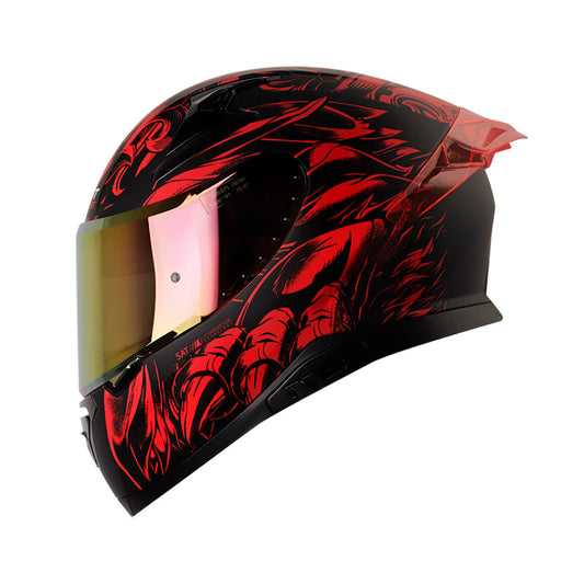 CASCO SHAFT SH-612DV PRO APEX PREDATOR MATE ROJO NEGRO