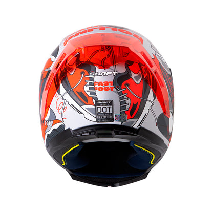 CASCO SHAFT SH-562R FAST FOOT MATE GRIS ROJO VISOR IRIDIUM
