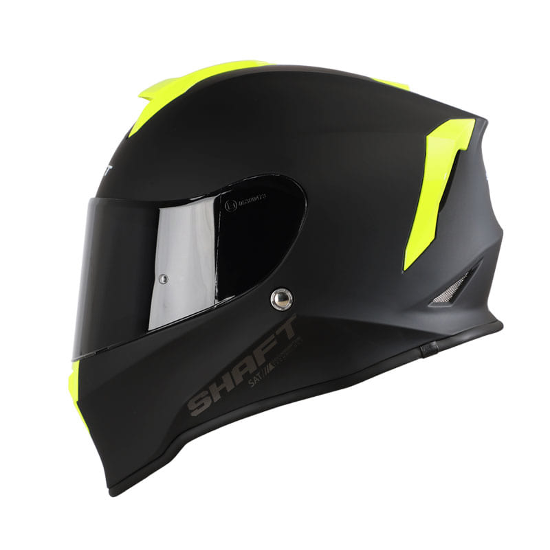 CASCO SHAFT SH-551 SOLID FLOW MATE NEGRO AMARILLO VISOR HUMO