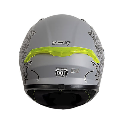 CASCO ICH ICH-503SP BANKS GRIS GRIS VISOR PLATA