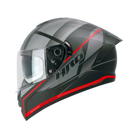 CASCO HRO HRO-518DV ZORA MATE NEGRO ROJO