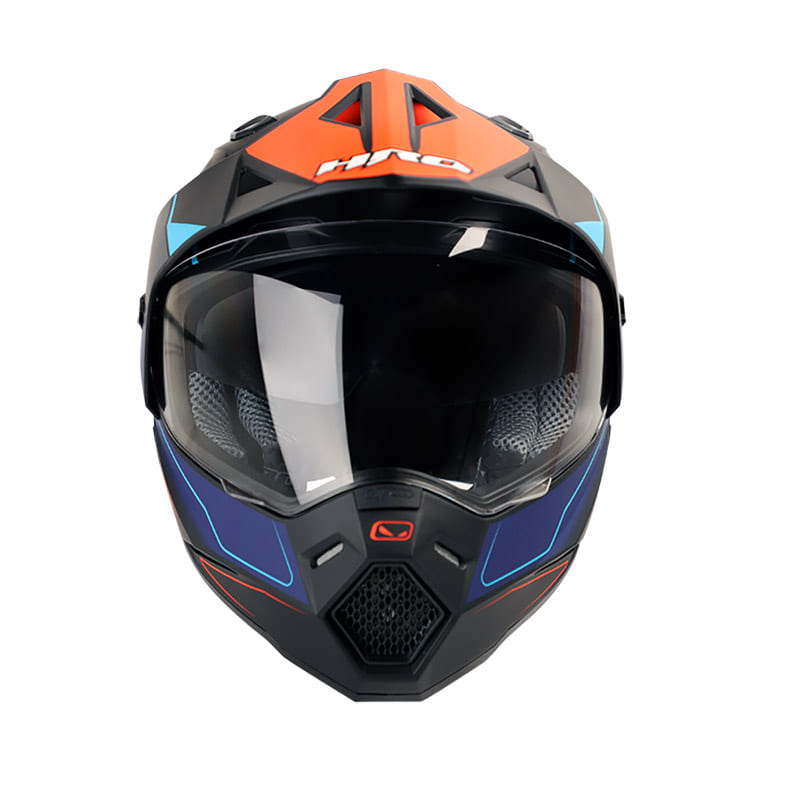 CASCO HRO HRO-MX330DV EVERLAST MATE NEGRO NARANJA NEON