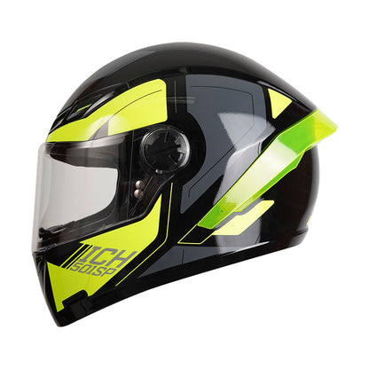 CASCO ICH-501SP CLASSY.K BRILLANTE NEGRO AMARILLO NEON
