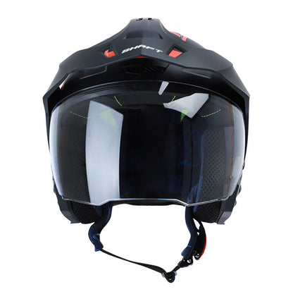 CASCO SHAFT SH-227 CICUTA MATE NEGRO NARANJA NEON