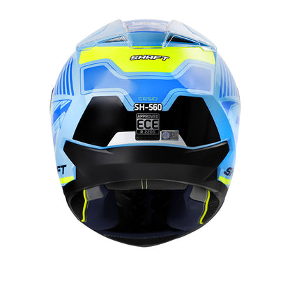 CASCO SHAFT SH-560 CESIO AZUL AMARILLO NEON