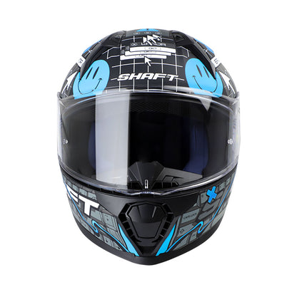 CASCO SHAFT SH-560 CLICK NEGRO AZUL