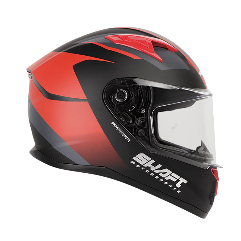 CASCO SHAFT SH-522 MOTORSPORT MATE NEGRO ROJO