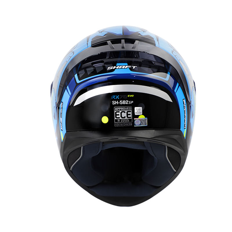 CASCO SHAFT SH-582SP RX78 AZUL AMARILLO NEON