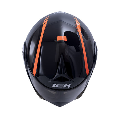 CASCO ICH ICH-3110DV BLITZ NEGRO NARANJA NEON VISOR RD
