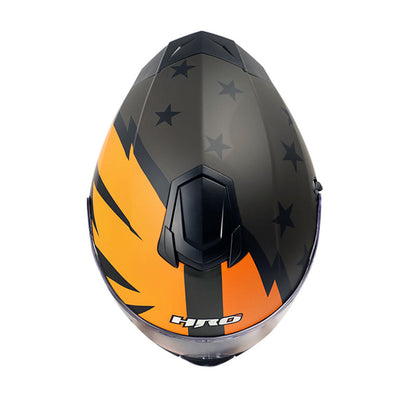 CASCO HRO HRO-518DV PATRIOT MATE NEGRO NARANJA NEON