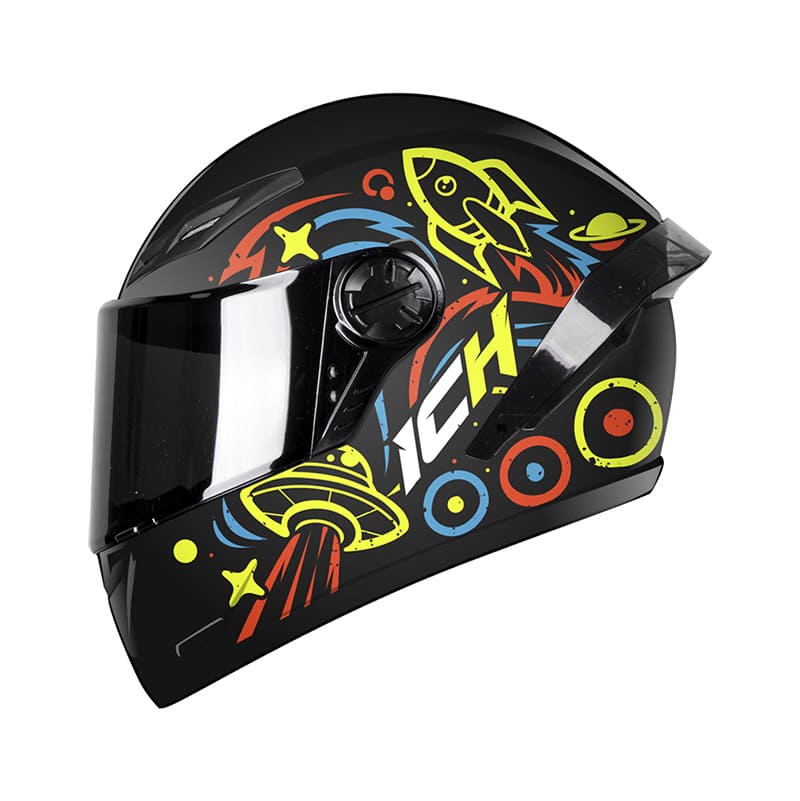 CASCO ICH ICH-501SP BEYOND MATE AMARILLO NEON VISOR HUMO