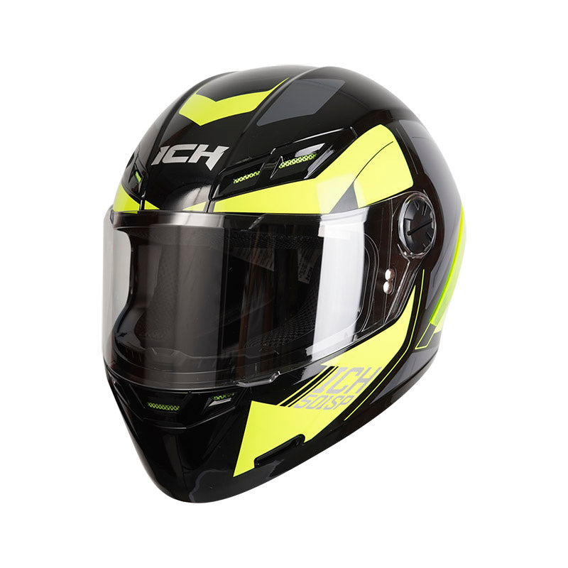 CASCO ICH-501SP CLASSY.K BRILLANTE NEGRO AMARILLO NEON