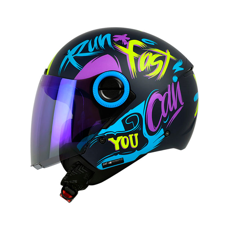 CASCO SHAFT SH-212 DROP MATE AZUL NAVY AZUL VISOR IRIDIUM