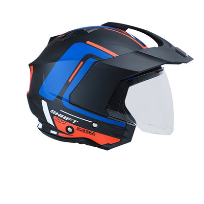 CASCO SHAFT SH-227 CICUTA MATE NEGRO NARANJA NEON