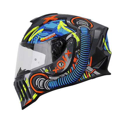 CASCO SHAFT SH-551 DEUS EX MACHINA MATE GRIS AZUL