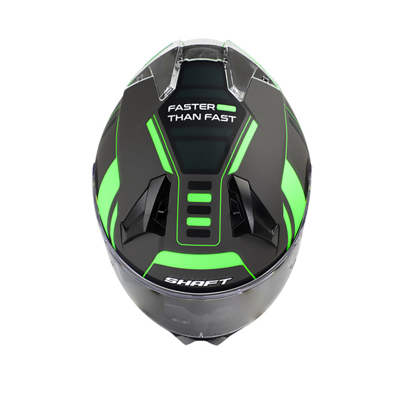 CASCO SHAFT SH-560 FLUSH MATE NEGRO VERDE NEON