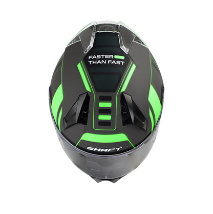 CASCO SHAFT SH-560 FLUSH MATE NEGRO VERDE NEON