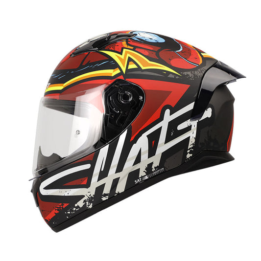 CASCO SHAFT SH-582SP MONSTY MATE NEGRO ROJO